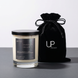 Upsensed Magnetic Reserve 11oz scented candle with black velvet drawstring gift bag - grapefruit peppercorn and cedar coconut apricot wax candle hand poured in Houston