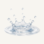 Fresh rainwater splash fragrance note icon - Upsensed home fragrance collection