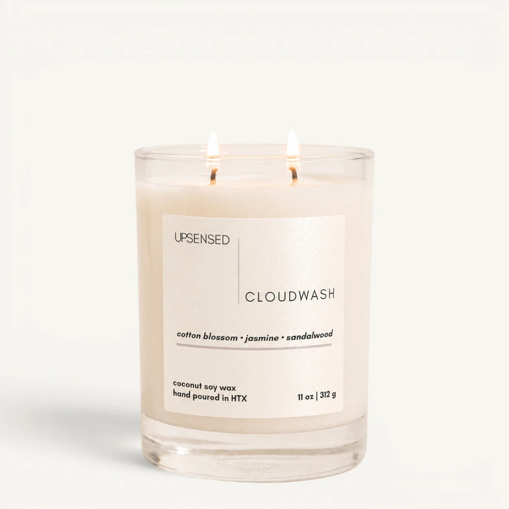 Cloudwash — Cotton Blossom + Jasmine Coconut Soy Candle