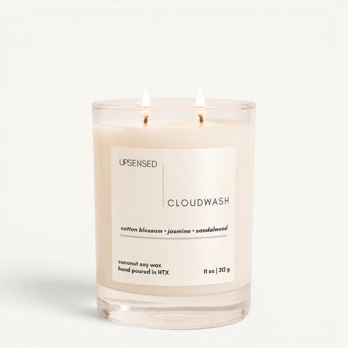 Cloudwash — Cotton Blossom + Jasmine Coconut Soy Candle