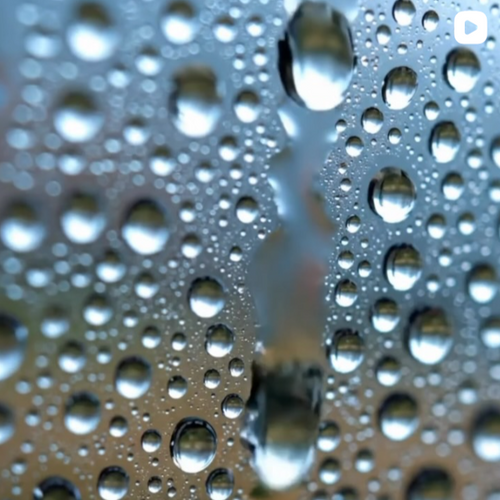 Instagram post from @upsensed — close-up of raindrops on glass, evoking a moody, atmospheric moment