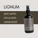 Upsensed Lignum Room and Linen Spray 4oz - palo santo, citrus zest, and cedarwood fragrance notes