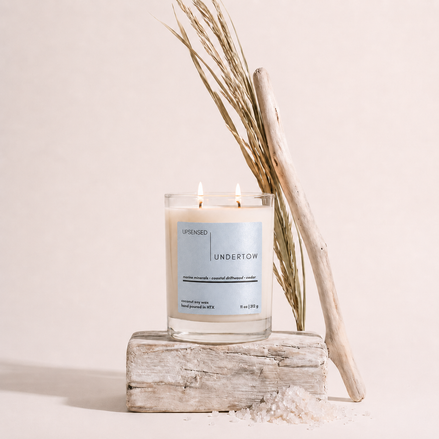 Undertow — Sea Salt + Driftwood Coconut Soy Candle